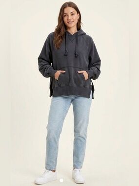 Vintage Oversized Gray Hoodie